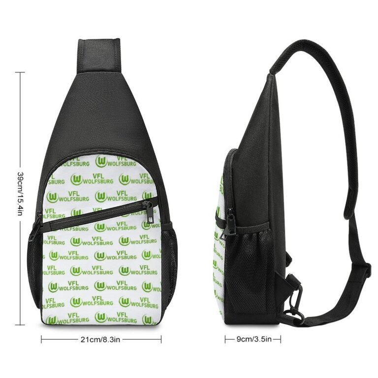 VfL Wolfsburg Crossbody Backpack Leichte Umhängetaschen Sling-Rucksack