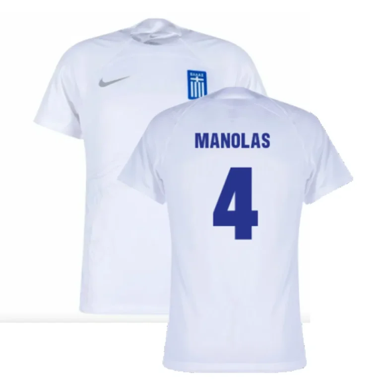 Griechenland Kostas Manolas 4 Home Trikot 2024-2025