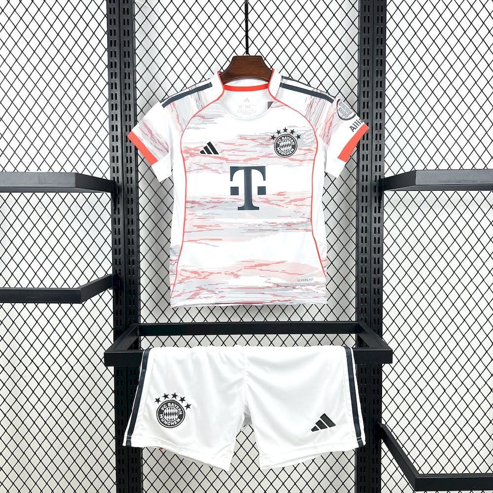 Bayern München Auswärtstrikot Kinder Minikit 2025-2026 Bayern München Auswärtstrikot Kinder Minikit 2025-2026