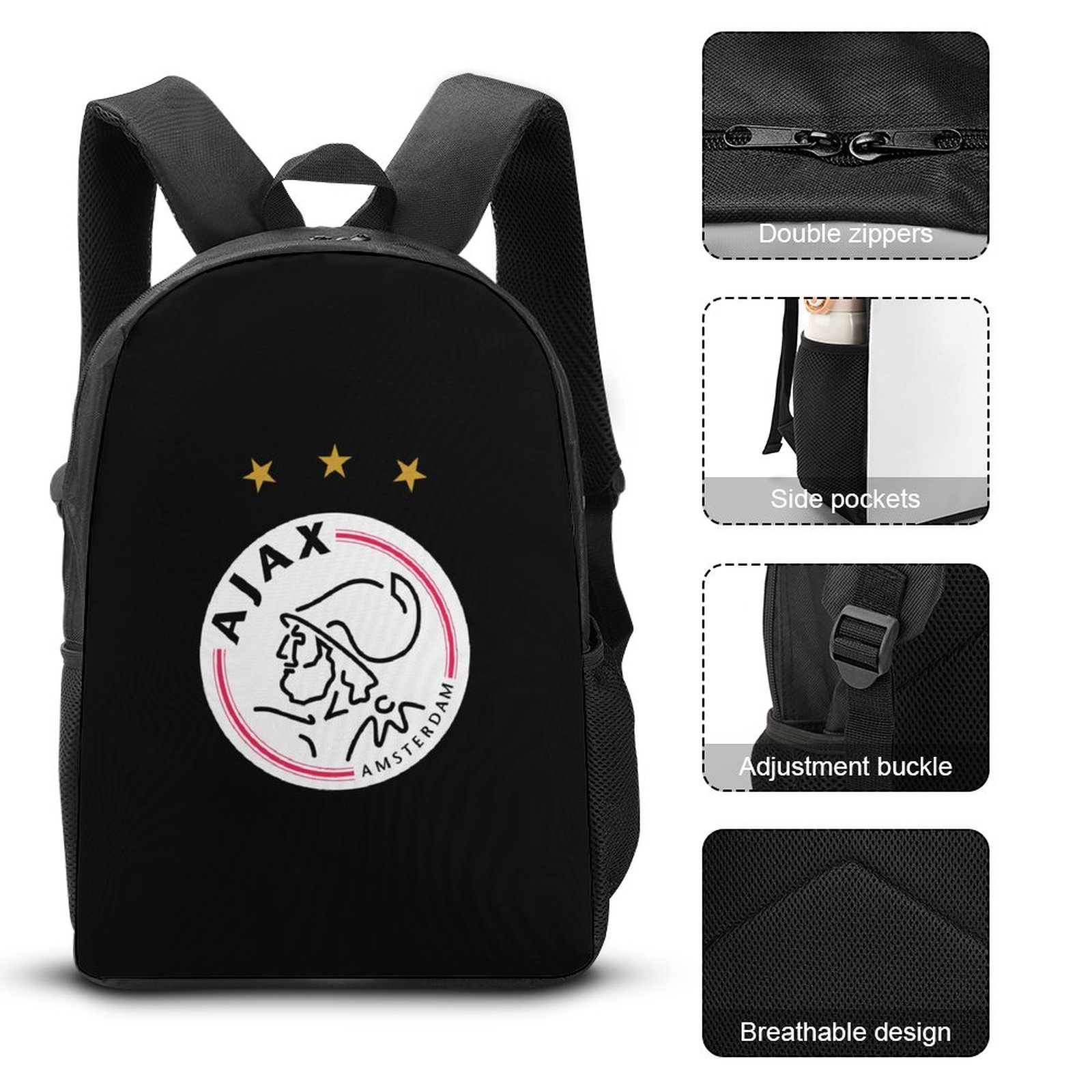 Ajax Student Schulranzen Lunchbag Stifttasche Kombination Ajax Student Schulranzen Lunchbag Stifttasche Kombination