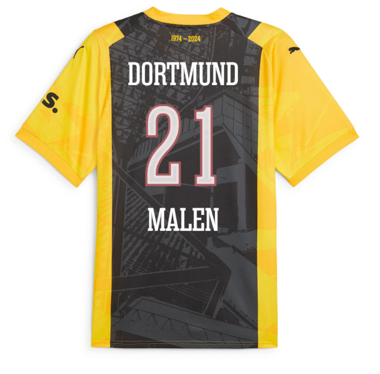 Borussia Dortmund Donyell Malen 50-jährige Jubiläum Sondertrikot 2023-2024