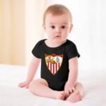 Sevilla FC Baby Bodysuit Strampler Schlafanzug Mit Kurzen Ärmeln