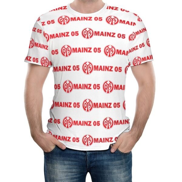 Mainz 05 Unisex 3D Vollständig Druck Kurzarm T-Shirts Beiläufige Tee Tops