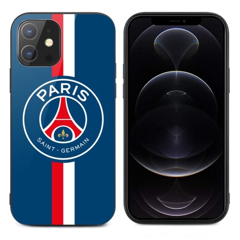 Paris Saint-Germain Stoßfest Glaskasten Handyhüllen & Cover Für IPhone 12