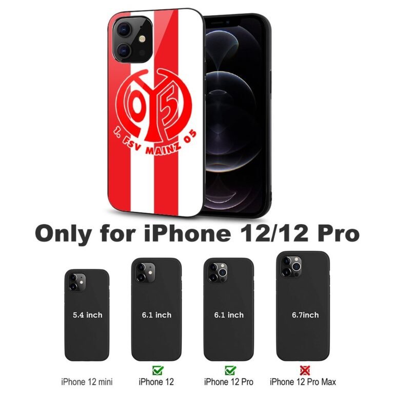 Mainz 05 Stoßfest Glaskasten Handyhüllen & Cover Für IPhone 12