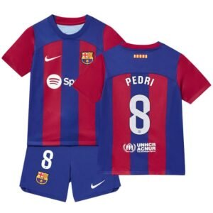 FC Barcelona Pedri 8 Heimtrikot Kinder Mini Kit 2023-2024