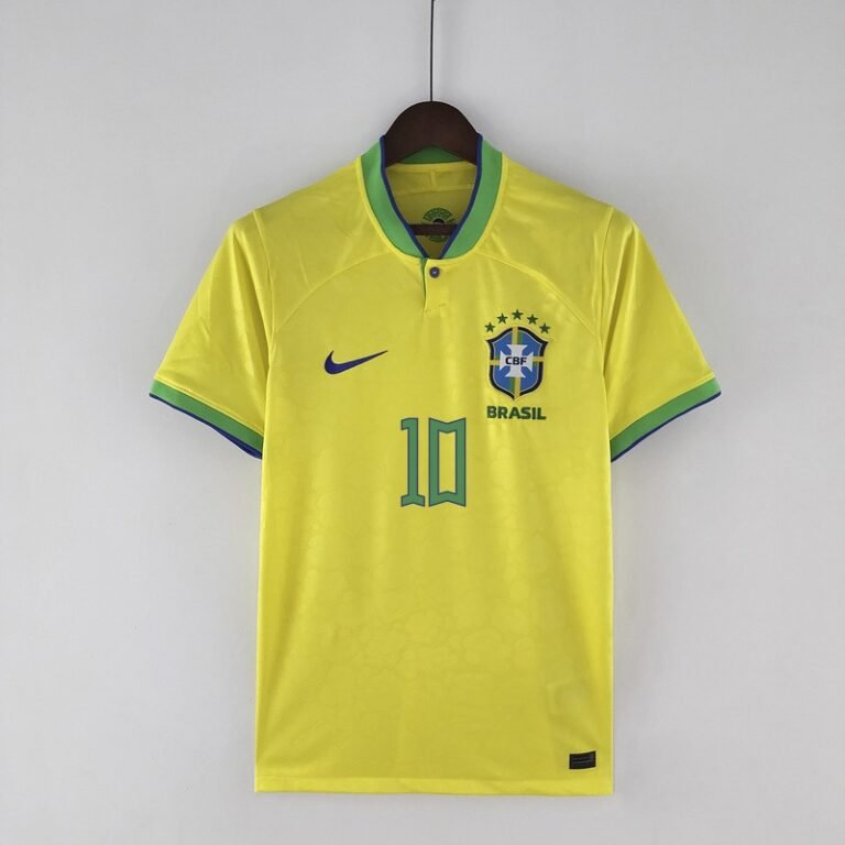 Brasilien Neymar JR 10 Home Trikot WM 2022