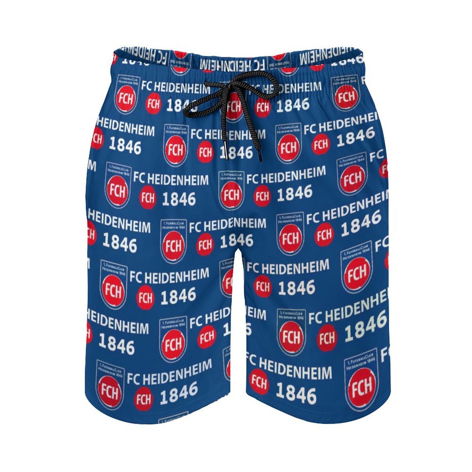 FC Heidenheim Herren Badehose Schnelltrocknende Strandshorts Mit Tasche Kordelzug Shorts FC Heidenheim Herren Badehose Schnelltrocknende Strandshorts Mit Tasche Kordelzug Shorts