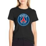 Paris Saint-Germain Damen Kurzarm Rundhals T-Shirt Casual Sommer Tops
