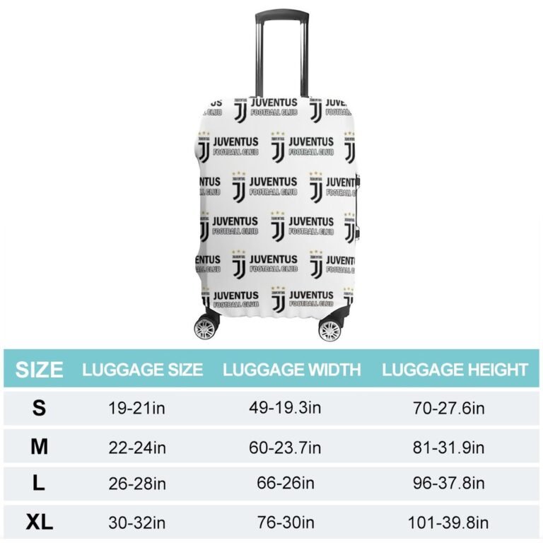 Juventus FC Gepäckschutz Elastisches Design Staubdicht Und Anti-Kratz-Gepäckhülle