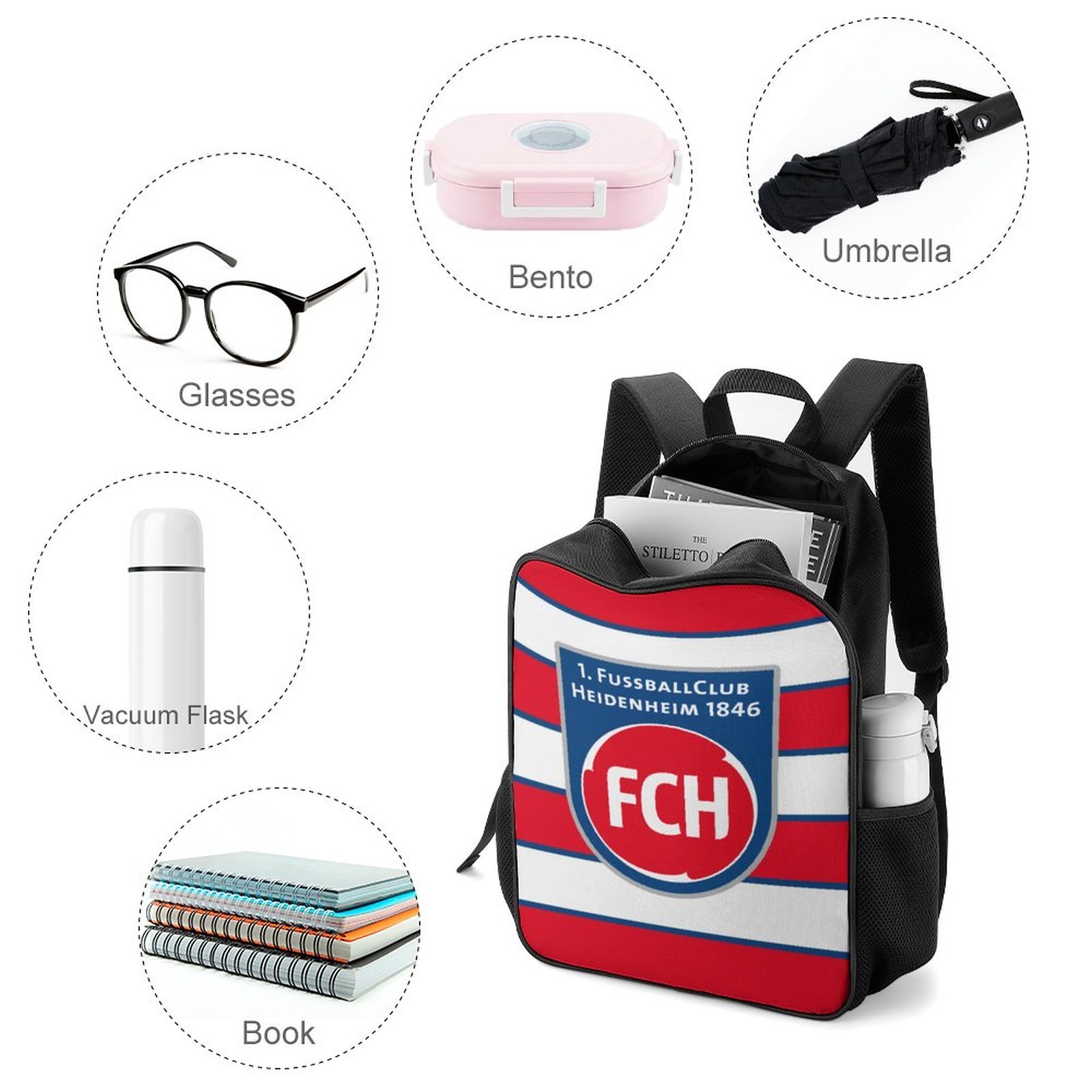 FC Heidenheim Kinderschultaschen Rucksäcke Für Jungen Und Mädchen FC Heidenheim Kinderschultaschen Rucksäcke Für Jungen Und Mädchen