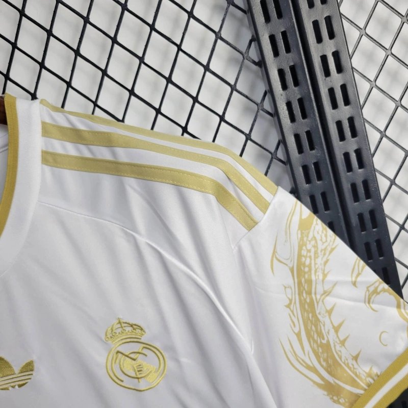 Real Madrid Dragon Sonderausgabe Trikot 2024-2025 - Weiß Gold Real Madrid Dragon Sonderausgabe Trikot 2024-2025 - Weiß Gold