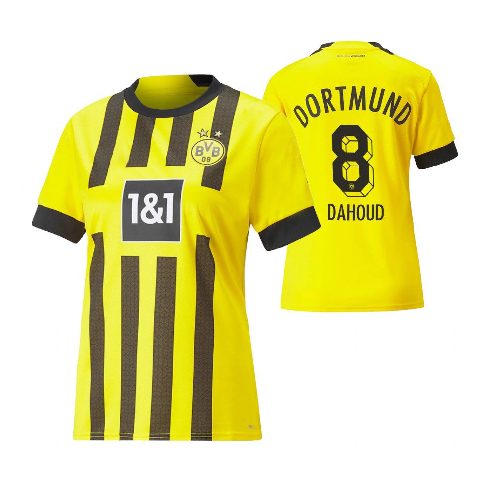 Frauen Borussia Dortmund Mahmoud Dahoud 8 Home Trikot 2022-2023 Frauen Borussia Dortmund Mahmoud Dahoud 8 Home Trikot 2022-2023