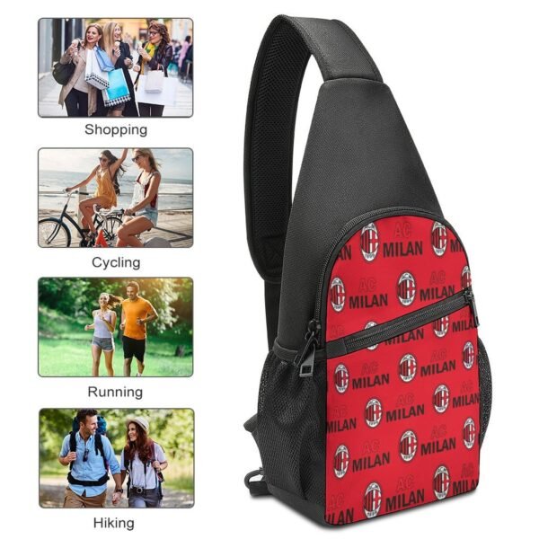 AC Mailand Crossbody Backpack Leichte Umhängetaschen Sling-Rucksack