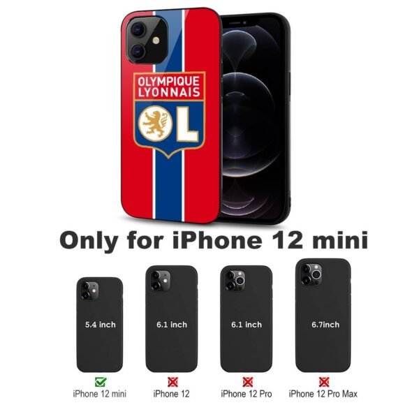 Olympique Lyonnais Stoßfest Glaskasten Handyhüllen & Cover Für IPhone 12