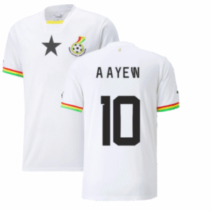Ghana André Ayew 10 Home Trikot WM 2022