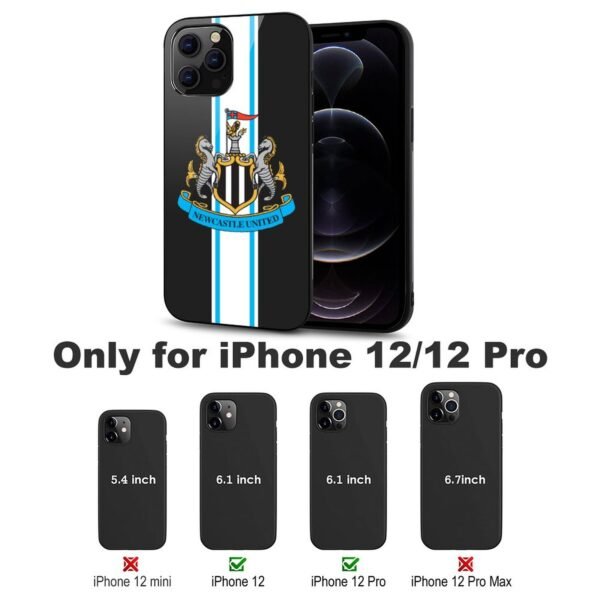 Newcastle United Stoßfest Glaskasten Handyhüllen & Cover Für IPhone 12