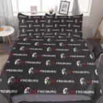 SC Freiburg Bettwäscheset 3 Stück Kinder Erwachsene Steppdeckenbezug Steppdeckenbezug Multi Size Laken Set