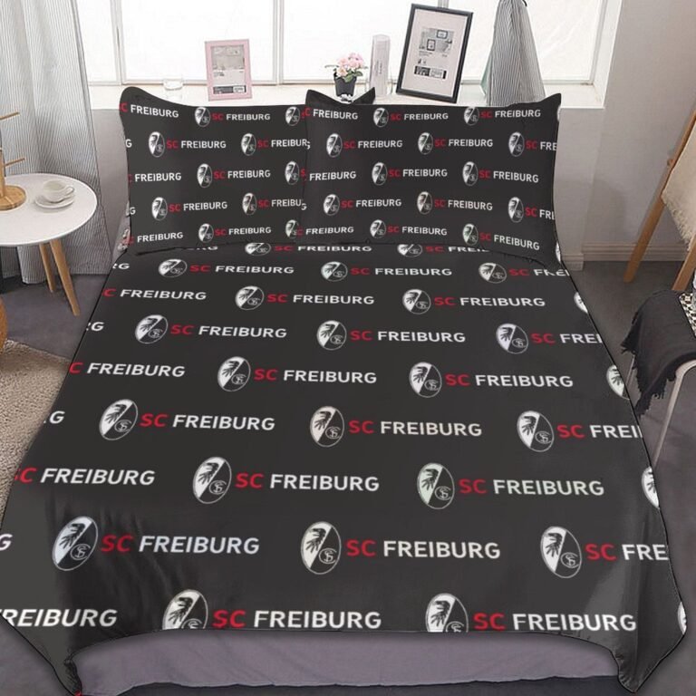 SC Freiburg Bettwäscheset 3 Stück Kinder Erwachsene Steppdeckenbezug Steppdeckenbezug Multi Size Laken Set