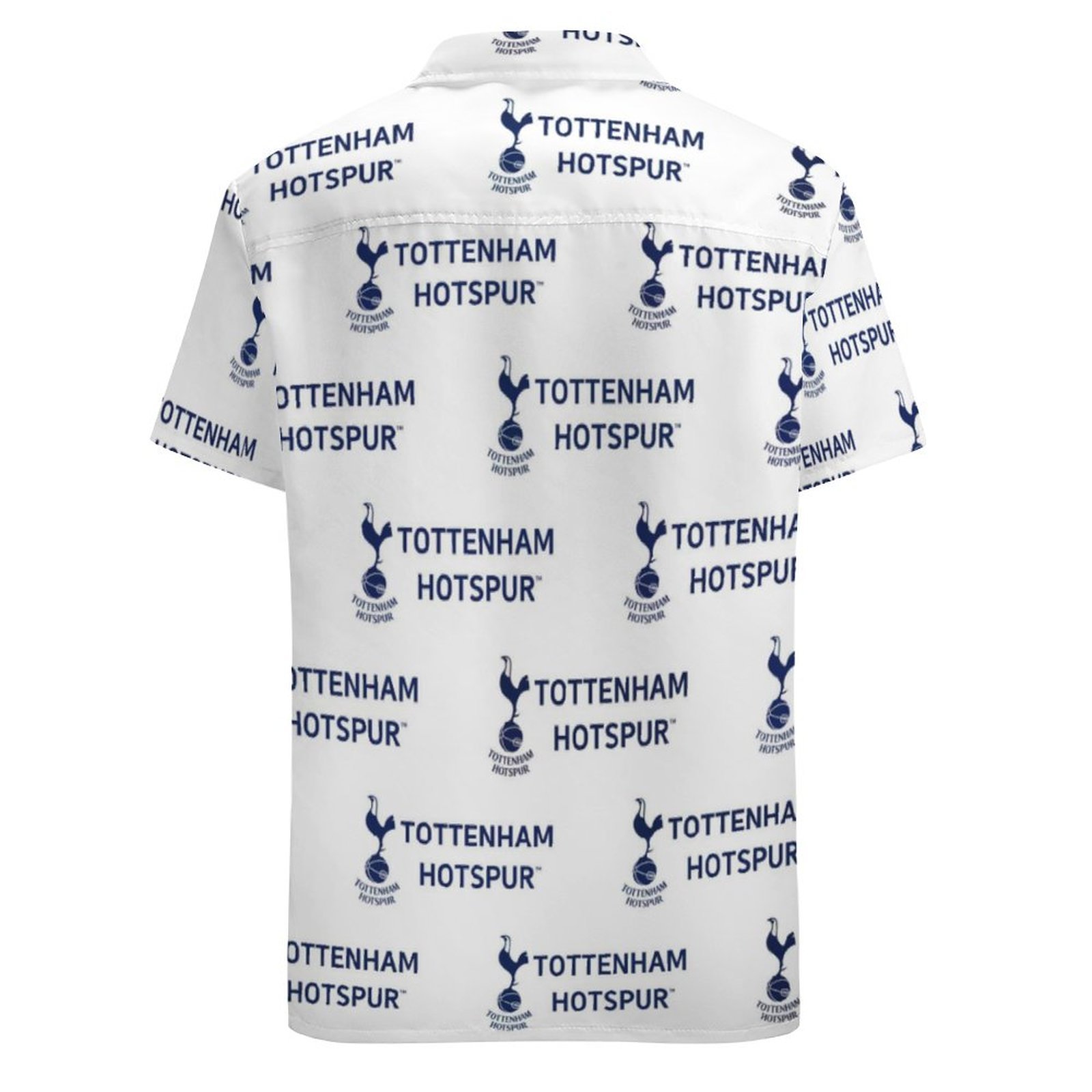 Tottenham Hotspur Kurzärmelige Herrenhemden, Passform Sommer Kurzarm Casual Button-Down Hemden Tottenham Hotspur Kurzärmelige Herrenhemden, Passform Sommer Kurzarm Casual Button-Down Hemden