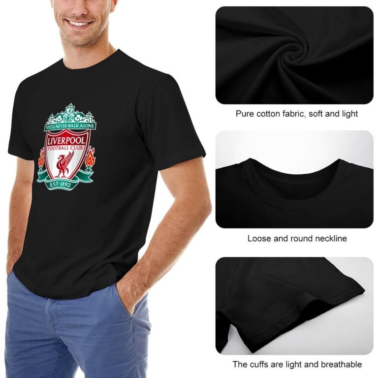 FC Liverpool Core Stretch Slim Cneck Gildan Tee T-Shirt Herren