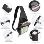 VfL Wolfsburg Crossbody Backpack Leichte Umhängetaschen Sling-Rucksack