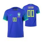 Brasilien Auswärtstrikot Kinder Minikit WM 2022 ( Aufdruck Dein Name )