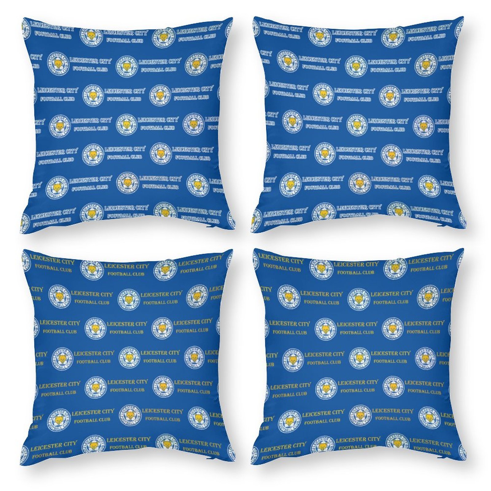 Leicester City Dekorative 4er Set Kissenbezüge Kissenhülle Sofakissen Bezug Leicester City Dekorative 4er Set Kissenbezüge Kissenhülle Sofakissen Bezug