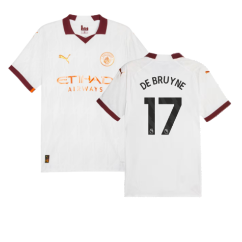 Man City Kevin De Bruyne 17 Away Trikot 2023-2024