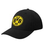 Unisex Borussia Dortmund Baseball Cap Verstellbar Reine Farbe Baseballkappe Mütze