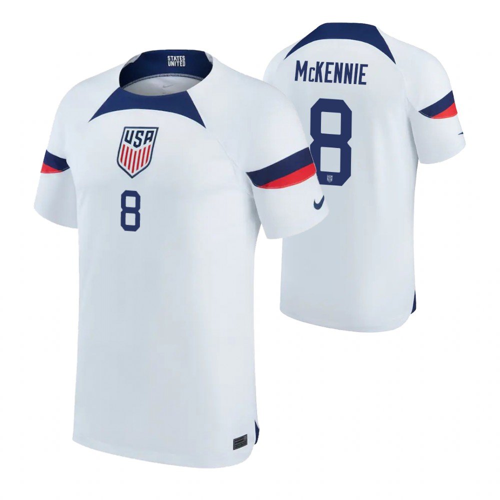 USA Weston McKennie 8 Home Trikot WM 2022 USA Weston McKennie 8 Home Trikot WM 2022
