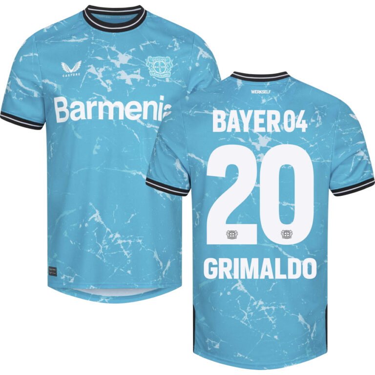Bayer Leverkusen Alejandro Grimaldo 20 Third Trikot 2023-2024