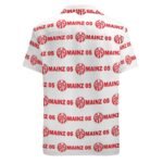 Mainz 05 Kurzärmelige Herrenhemden, Passform Sommer Kurzarm Casual Button-Down Hemden