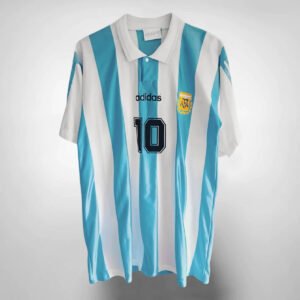 Argentinien Diego Maradona 10 Home Retro Trikot WM 1994