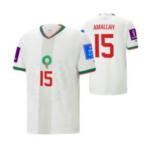 Marokko Selim Amallah 15 Away Trikot WM 2022