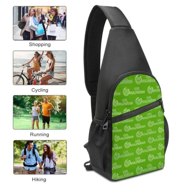 VfL Wolfsburg Crossbody Backpack Leichte Umhängetaschen Sling-Rucksack