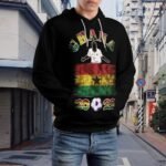 Ghana2022 Gefütterte Plüsch Kapuzenpulli Dick Herren Hoodies Sweatshirt Langarm Warm