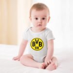 Borussia Dortmund Baby Bodysuit Strampler Schlafanzug Mit Kurzen Ärmeln