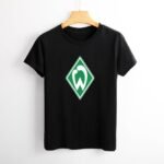 Werder Bremen Damen Kurzarm Rundhals T-Shirt Casual Sommer Tops