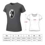 SC Freiburg Damen Kurzarm Rundhals T-Shirt Casual Sommer Tops