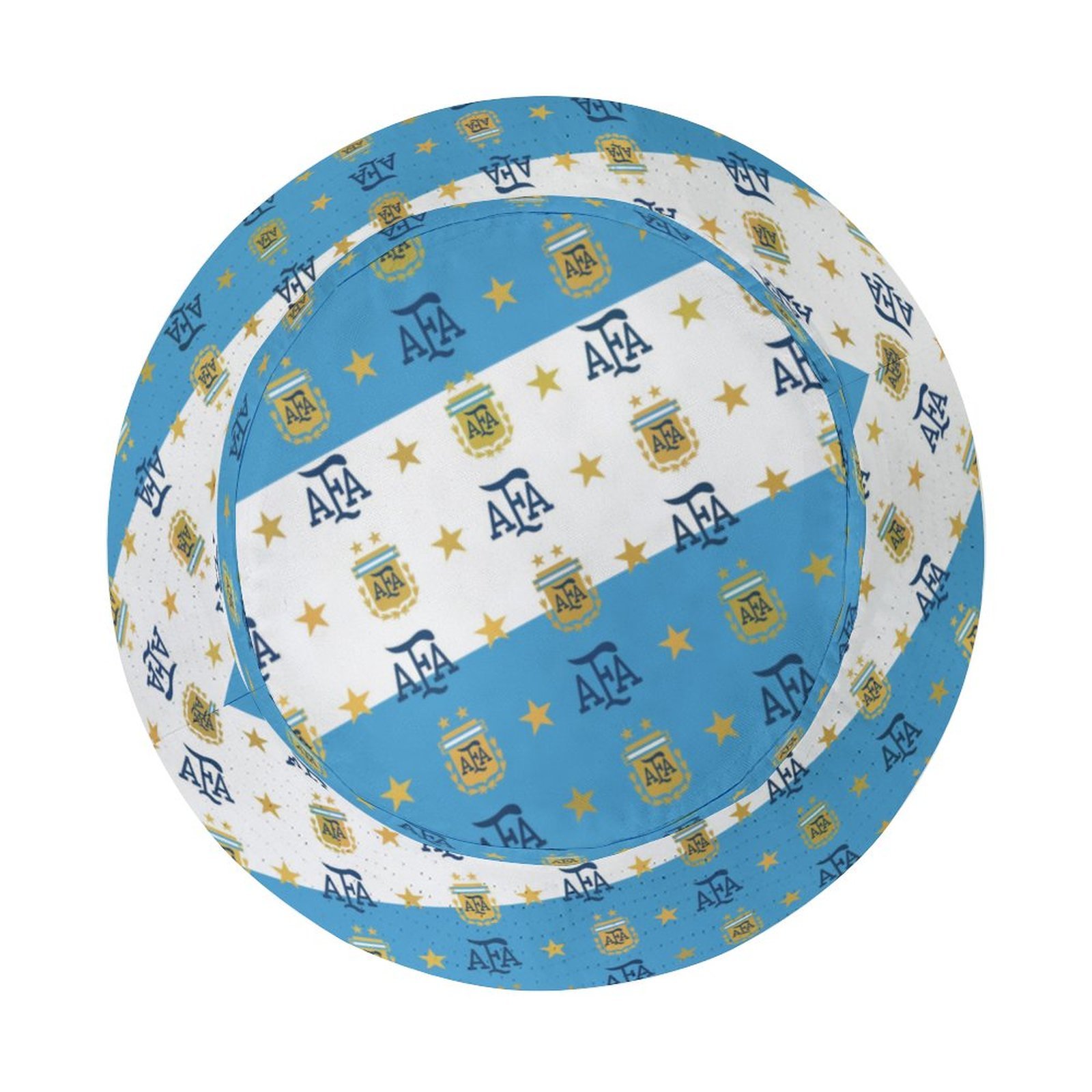 Argentinien Karomuster Sommer Sonnenhut Reversible Bucket Hat Argentinien Karomuster Sommer Sonnenhut Reversible Bucket Hat