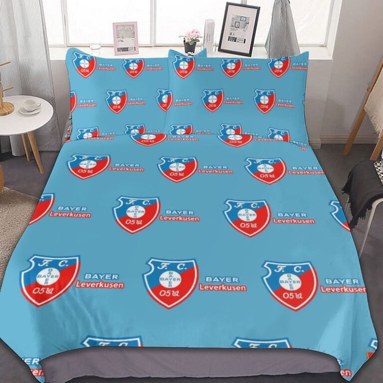 Bayer Leverkusen Bettwäscheset 3 Stück Kinder Erwachsene Steppdeckenbezug Steppdeckenbezug Multi Size Laken Set