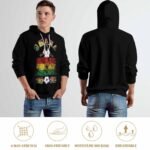 Ghana2022 Gefütterte Plüsch Kapuzenpulli Dick Herren Hoodies Sweatshirt Langarm Warm