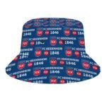 FC Heidenheim Karomuster Sommer Sonnenhut Reversible Bucket Hat