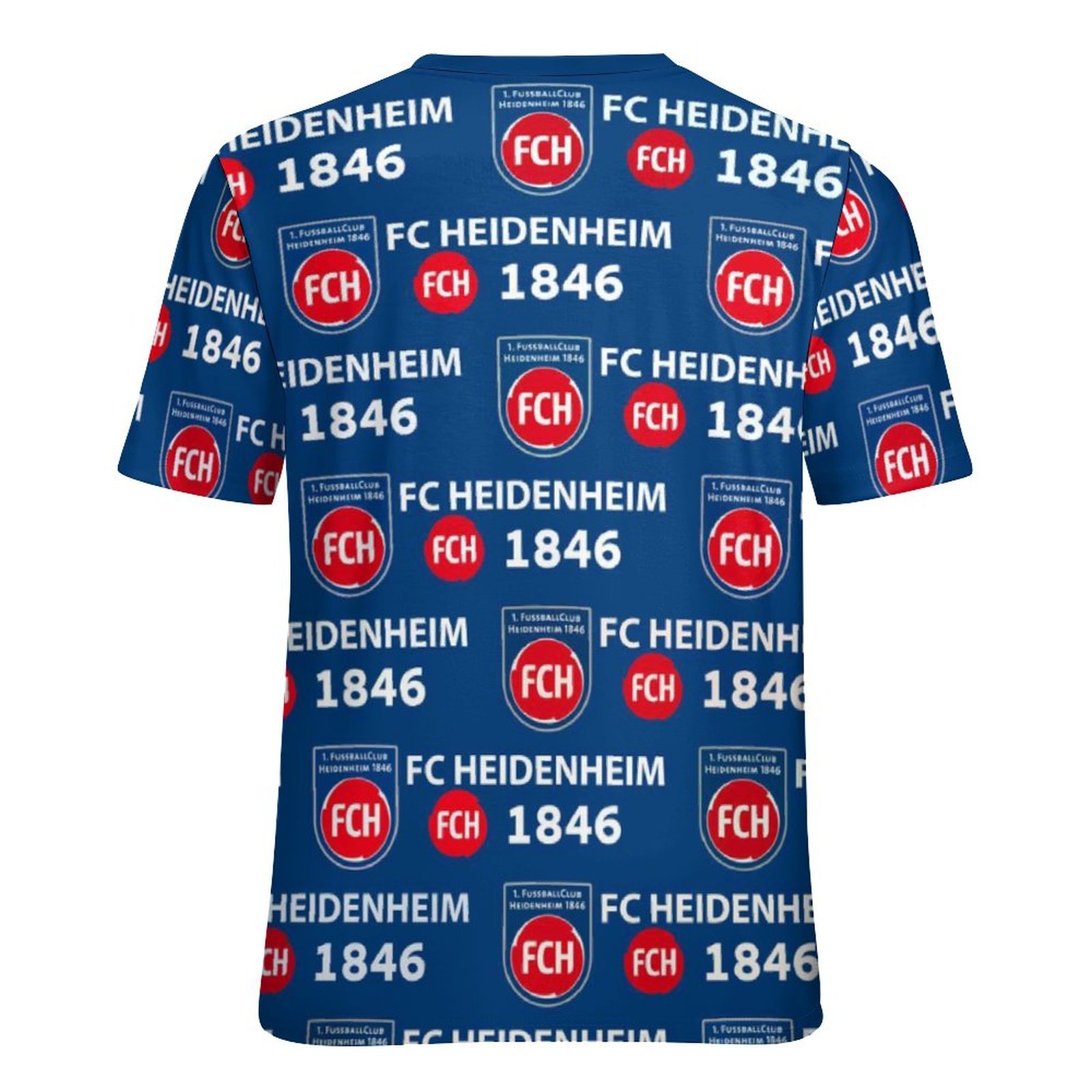 FC Heidenheim 3D Vollständig Druck Kurzarm T-Shirts Beiläufige Tee Tops FC Heidenheim 3D Vollständig Druck Kurzarm T-Shirts Beiläufige Tee Tops