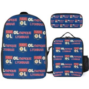 Olympique Lyonnais Student Schulranzen Lunchbag Stifttasche Kombination