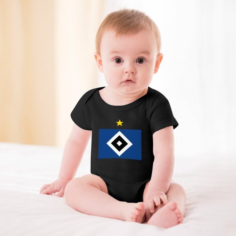 Hamburger SV Baby Bodysuit Strampler Schlafanzug Mit Kurzen Ärmeln