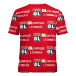 Olympique Lyonnais Unisex 3D Vollständig Druck Kurzarm T-Shirts Beiläufige Tee Tops