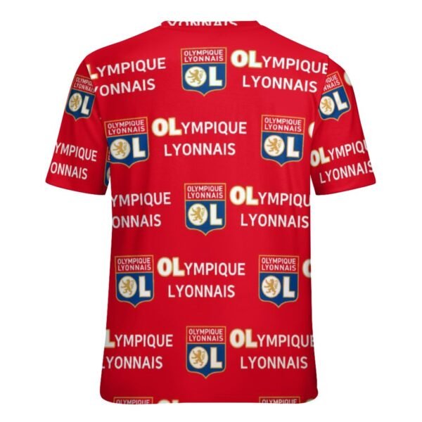 Olympique Lyonnais Unisex 3D Vollständig Druck Kurzarm T-Shirts Beiläufige Tee Tops