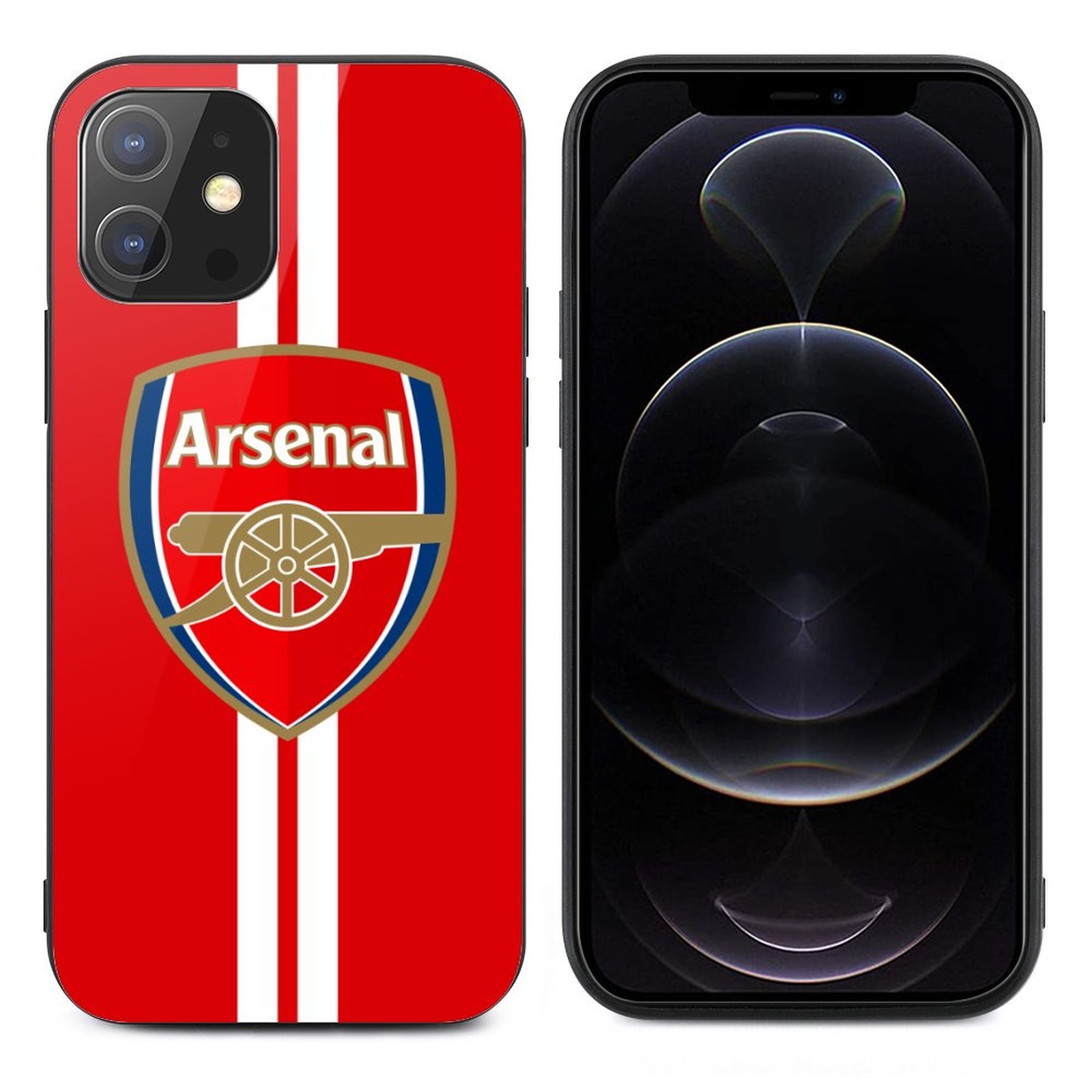 Arsenal Stoßfest Glaskasten Handyhüllen & Cover Für IPhone 12 Arsenal Stoßfest Glaskasten Handyhüllen & Cover Für IPhone 12